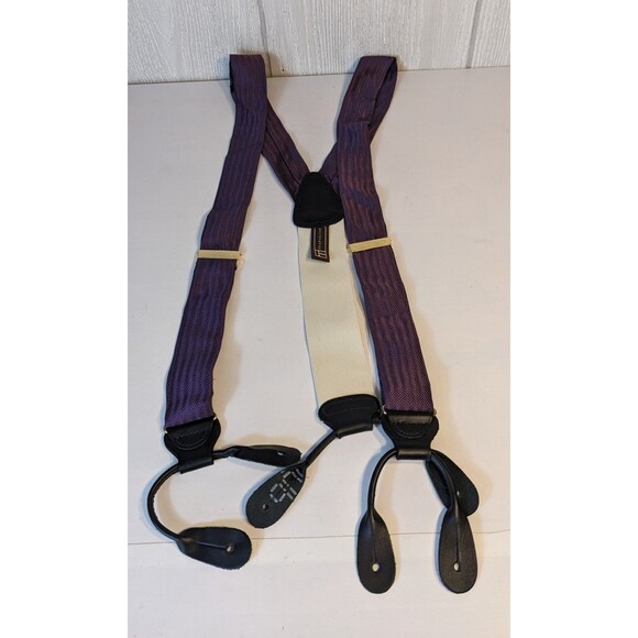 Trafalgar Purple Suspenders EUC - Picture 1 of 5